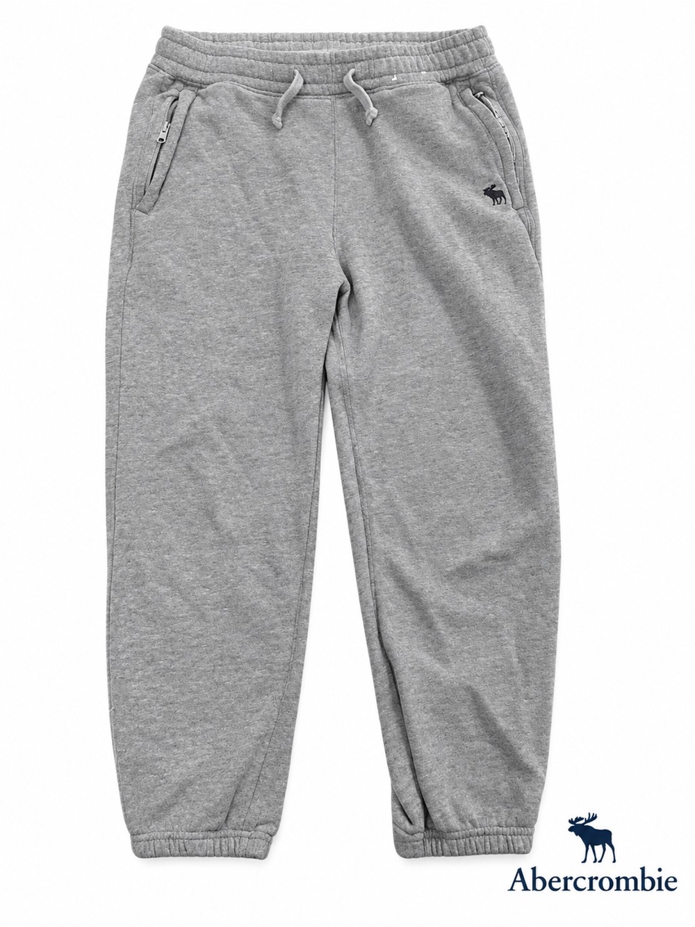 Abercrombie & Fitch Kids Gray Fleece Jogger Pants Kids 9/10 - Picture 1 of 5